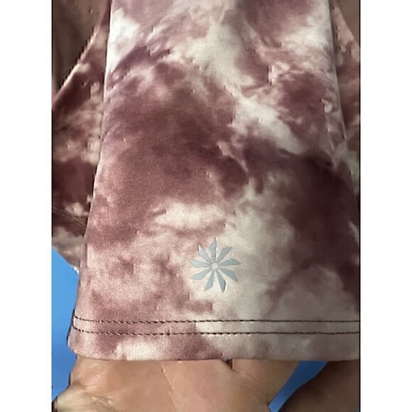 Athleta Tie-Dye Racerback Crop Top S, ATHLETIC WEAR, CROP TOP, TIE DYE TOP - Picture 7 of 7
